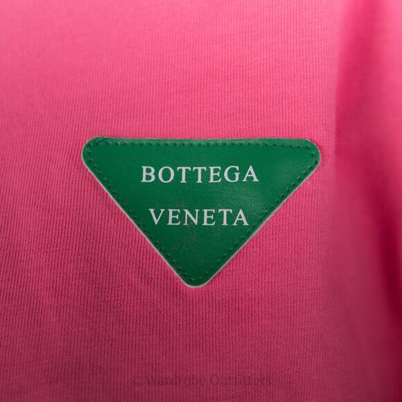 Bottega Veneta Italian Designer Pink Double Layer Tee - Picture 6 of 10